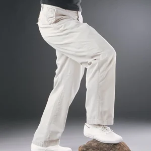 Brace can be worn comfortably and discretely under slacks.